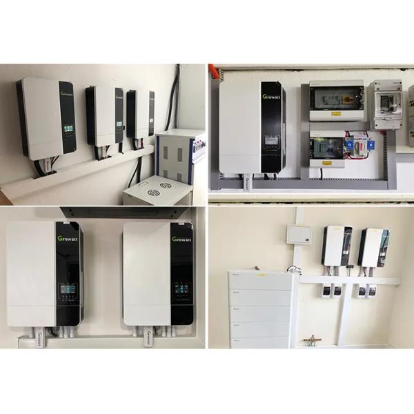 Growatt SPF 5000ES 48V 3500W 5000W MPPT Inversor solar para soluciones de energía fuera de la red