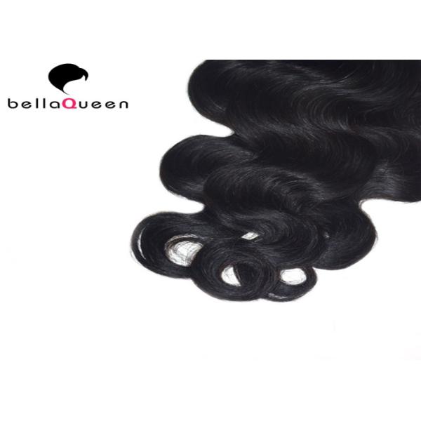 Отсутствие путать отсутствие линяя утка волос черноты 6A Remy объемной волны естественного