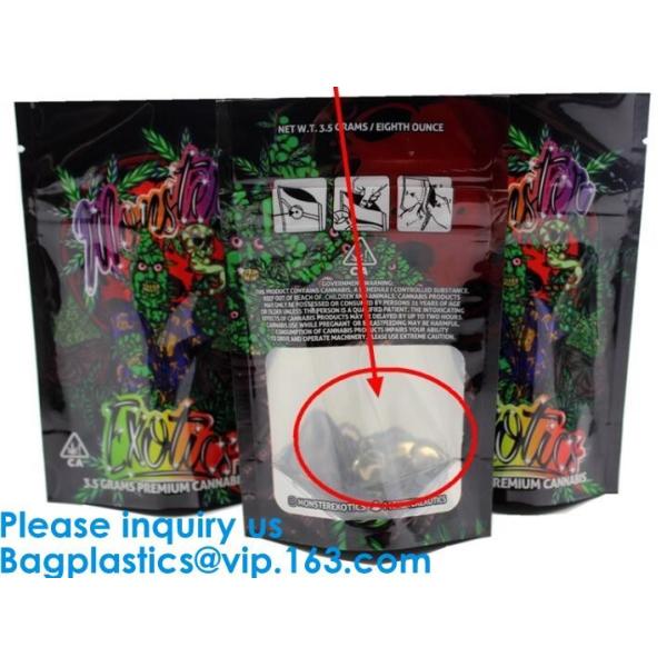 Child Resistant Exit Handle Bags Smell Proof For Legal Medicinal Products Mylor Foil k Bag