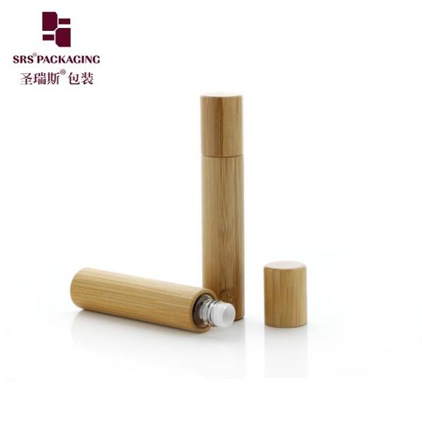 BG(G)-8ML Aromatheropy Glass Bamboo Empty Roller Bottle For Oil Blends Perfume