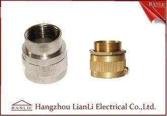 Brass Male / Female Flexible Conduit Adaptor with Nickle Plated 20mm 25mm