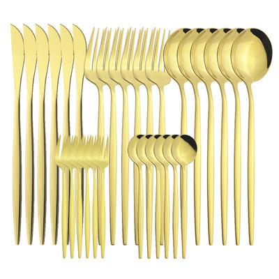 30Pcs Anti Rust Reusable Fork And Spoon Cutlery With Gift Box