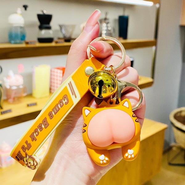 Cartoon And Modern Kawaii Car Keychain Accessories Purse Handbag Custom Keychain Charms