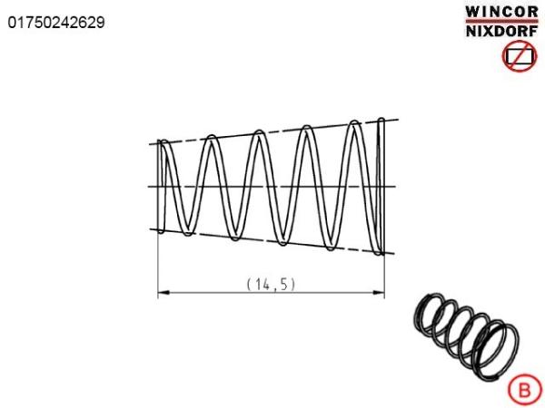 ATM Machine ATM spare parts 1750242629 wincor cineo c4060 conical spring 01750242629 in moudle 1750193244