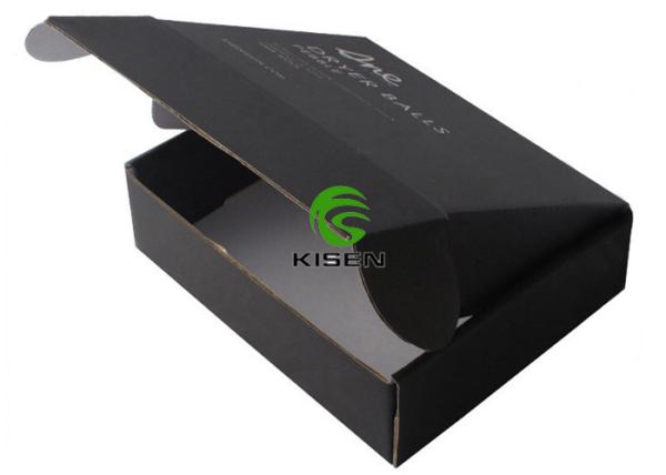 Matte Black Cardboard Jewelry Gift Boxes For Shipping Goods Offset Printing