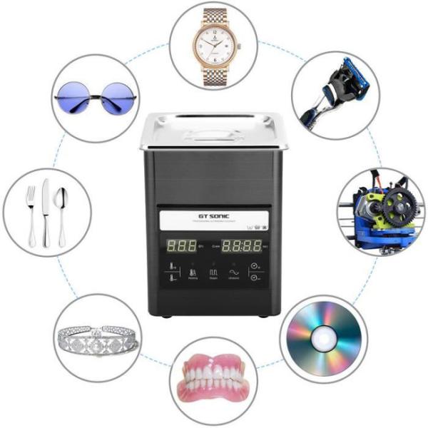 Нагретый уборщик ювелирных изделий 2L 50W цифров ультразвуковой с корзиной крышки SUS