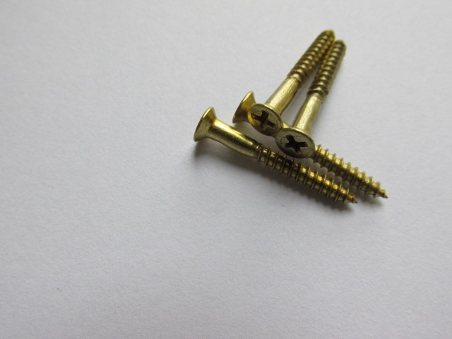 Countersunk Head Brass Plated Screws DIN97 Stainless Steel Wood Screws Customized
