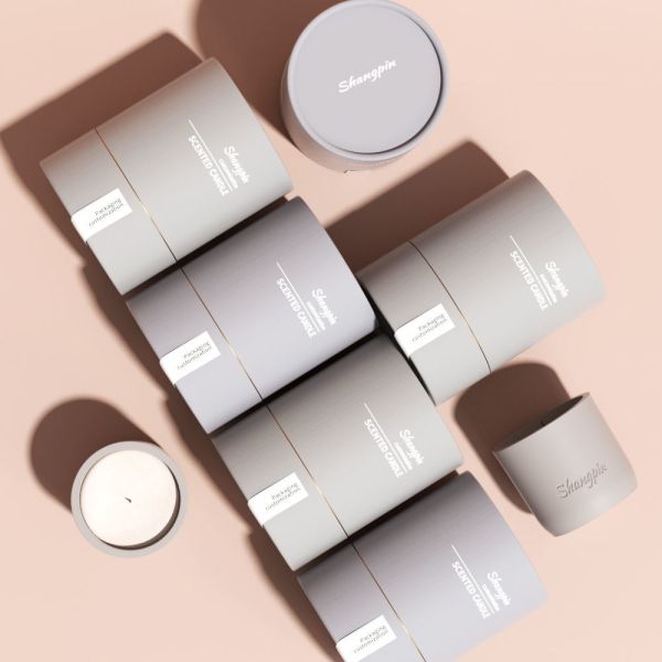 Customizable and recyclable CMYK printed cardboard tubes, custom cylindrical wax packaging tubes.