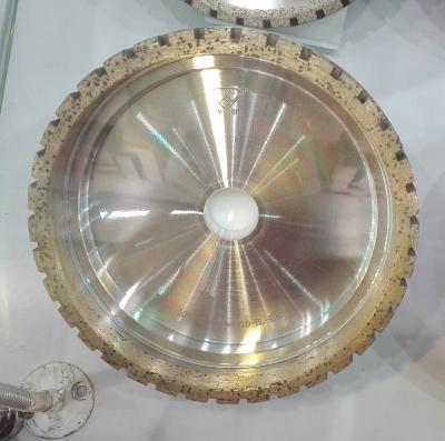 Diamond wheels for glass beveling machine, with outside segment