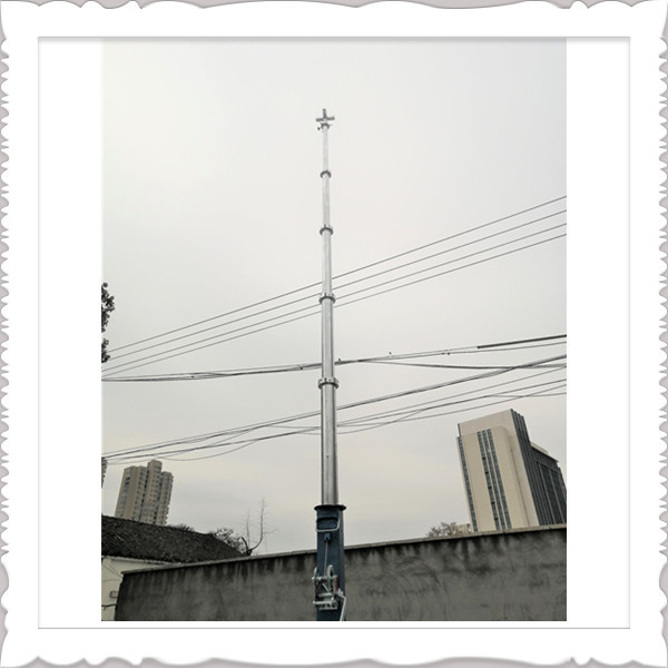 Ворот треноги 30ft 18M выдвигая вверх по рангоуту антенны