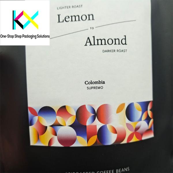 EU PET/VMPET/PE 250 Gram Coffee Bags Compostable Coffee Pouches Customized