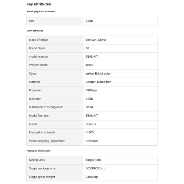Calidad C7 C9 C13 C15 3126 3126B Anillo O del inyector para la excavadora Caterpillar