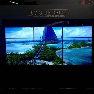 Wall Mounted Splicing LCD Monitors Display Screen 3x3 Video Wall LCD Media Screen