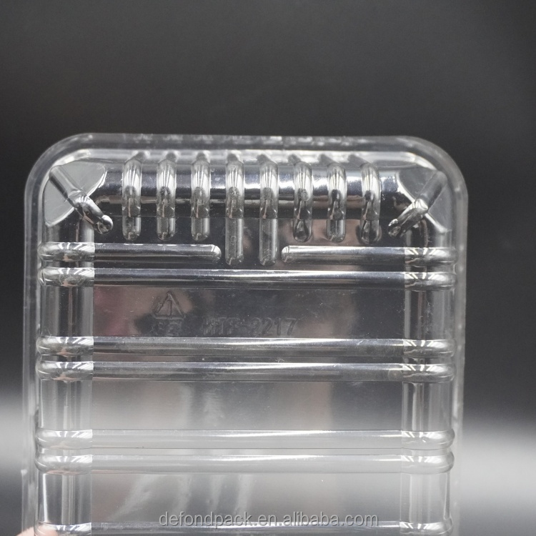 Custom Plastic Blister Packing Box Food, Eco-friendly High Gloss Food Grade PET Blister Tray Packing Box for Fruit&Vegetable