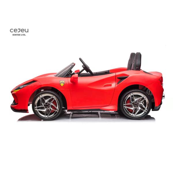Battery Powered Children'S Electric Toy Car With Leather Seats