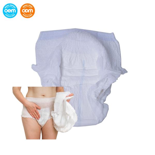 Incontinence Care Disposable Adult Diaper With Tabs Elasticated Waistband Pull Up Pants