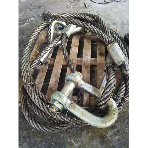 Shanghai Customized Steel Wire Rope Sling for Construction Structures
