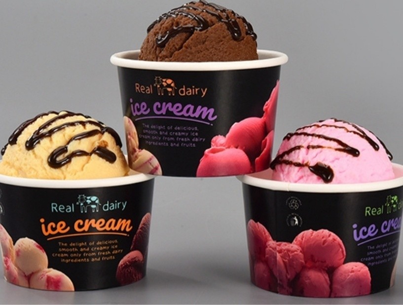 Shipping Cost Eco-Friendly Biodegradable Disposable Paper Bowl for Ice Cream and Salad