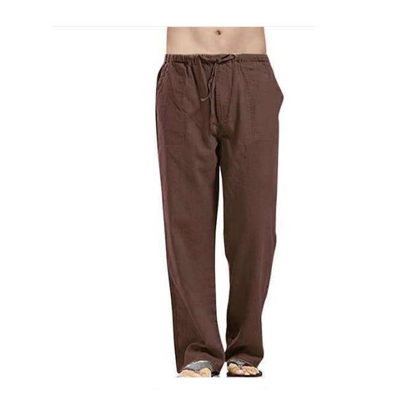 Men's Anti-pilling Cargo Sweatpants Autumn Waterproof Pants with Flat Front Style