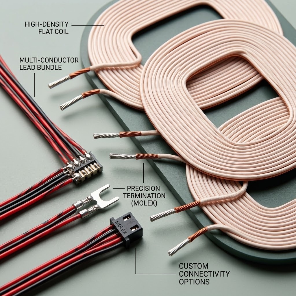 Customized High Power Qi-Compliant Wireless Charging Transmitter Coil with Litz Wire