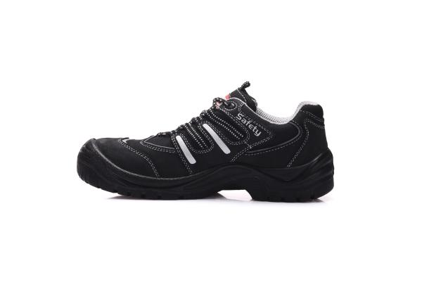 Breathable Trainer Style Safety Shoes , PU Outsole Black Trainers For Work