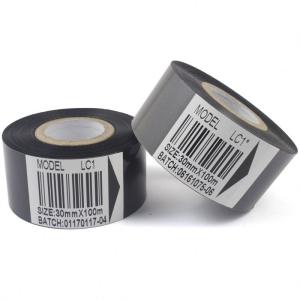 SCF900 Faixa de transferência térmica preta para máquina de codificação