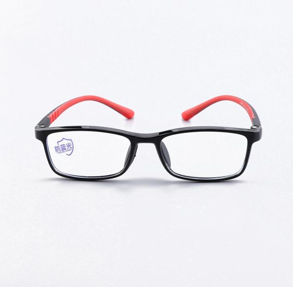 Tr90 Square Kids Optical Frame Computer Anti Blue Light Blocking Glasses
