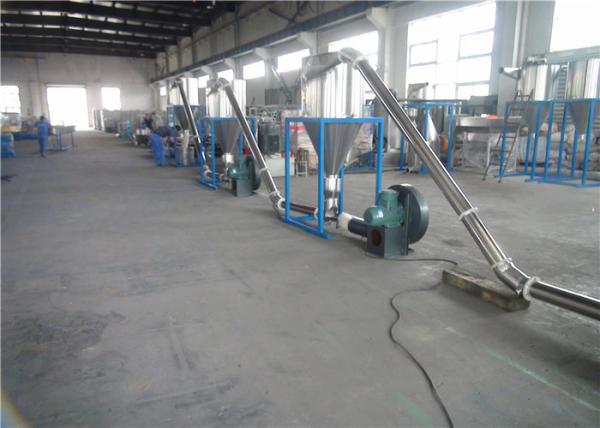 Recycling Plastic Flake Single Screw Extruder Machine Water Cooling Strand Cutting