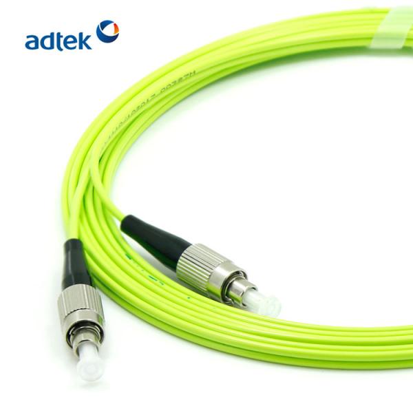 Duplex FC to ST APC UPC OM5 2.0mm Optical Fiber Jumper Wires Multimode PVC/LSZH