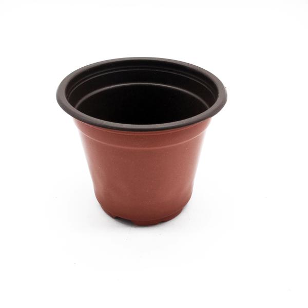 Sunflower gardening black plastic flower pot for nursery