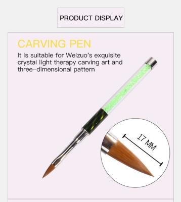Multifunctional Nylon Hair Beauty Nail Brush Eye Magnet Acrylic Nail Brush