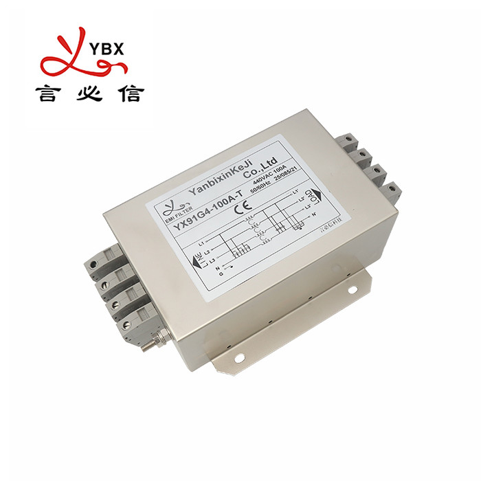 YX91G4-100A-T Трехфазный фильтр терминальный блок RFI/EMI фильтр для электрической печи