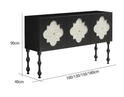 Modern Living Room Cabinets Custom American Solid Wood Shell Decorative Cabinet