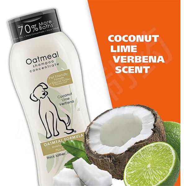 Itch Relief Pet Care Shampoo For Dogs Oatmeal Formula With Coconut Lime Verbena