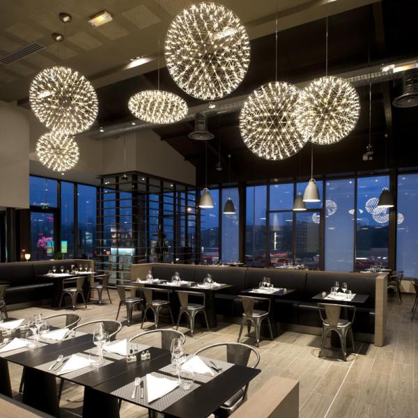Modern brief spark ball LED Pendant Light fixture Firework Chandelier Raimond Suspension Light(WH-MI-79)