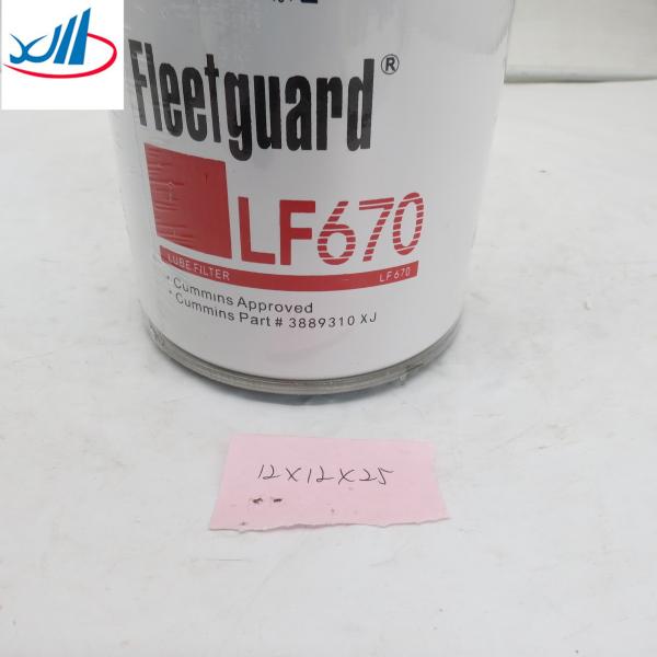 Original Shantui Spare Parts Truck Auto Engine Parts Lube Oil Filter LF670 On Sale 3889310