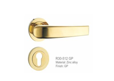 Chrome chapeou o puxador da porta liga de zinco, tração da porta segura o comprimento do cilindro 85mm do perfil