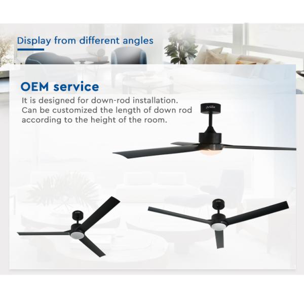 fã de teto plástico de 220V 240V 50HZ com velocidade do motor 5 da C.C. das luzes 37.6W