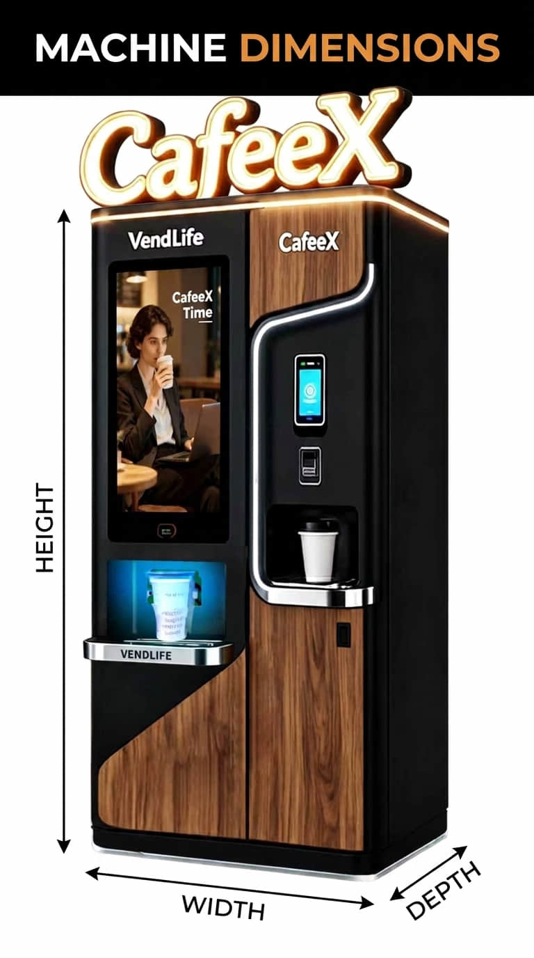 Commercial Self-Service Beverage Vending Machine for Fresh Drinks | Intelligent Coffee & Juice Retail Equipment Manufacturer
