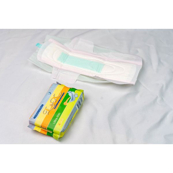 Soft Cotton Fast Absorption Surface Night Sanitary Napkin Including Skin Friendly Cottony Surface Ensuring Comfortable