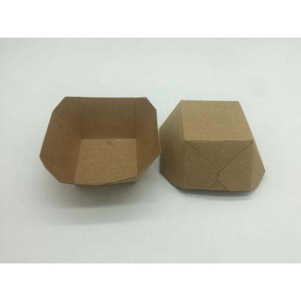 Brown Kraft Paper Baking Loaf Pans , Baking Cardboard Loaf Pans Eco - Friendly