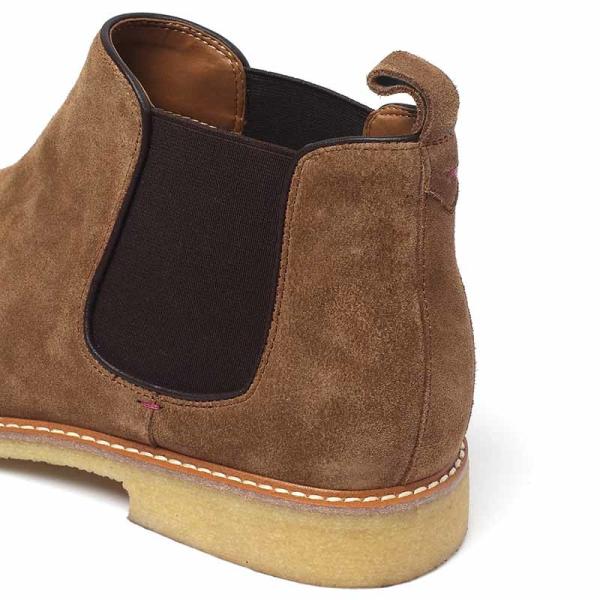 OEM ODM Brown Genuine Leather Mens Casual Chelsea Boots