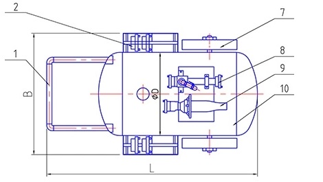 Портативный огонь 1.2MPa 500L - тушить пузырь 8L/S пены