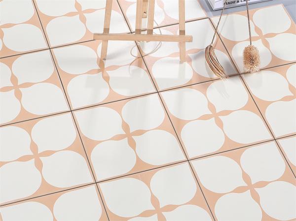 Orange Beige 20x20cm Ceramic Rustic Tile for Floor and Wall