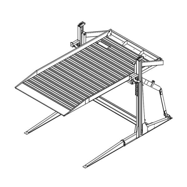 Стоянка 2 столбцов коммерчески поднимает гидравлический автомобиль привода штабелируя системы