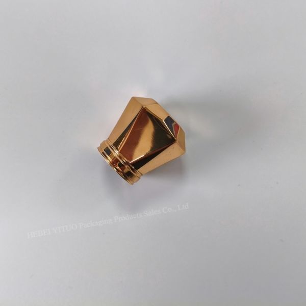 Round Metallica Perfume Bottle Caps Durable Gold Plating