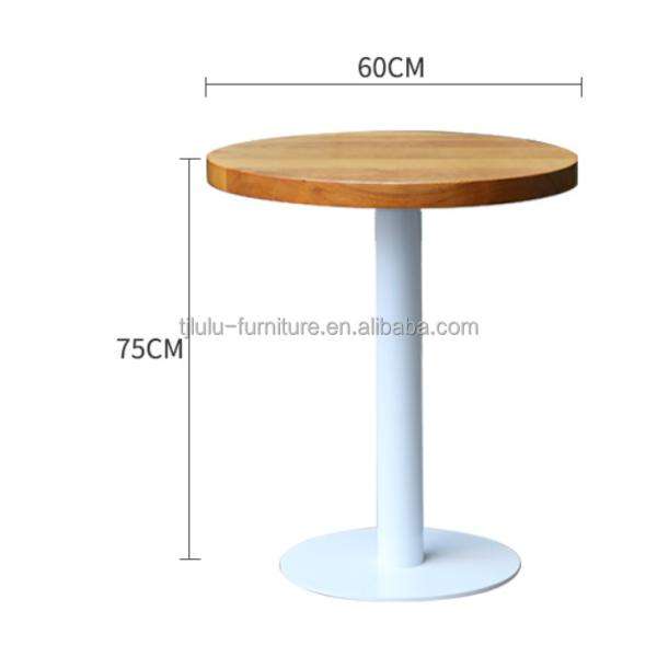 Modern Simple Style Dining Table Set for Office Building Solid Wood Restaurant Table