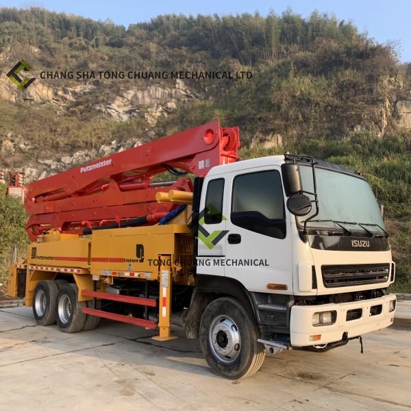 Em 2009 Refabricado Usado Caminhão de Bomba de Concreto Putzmeister 36 Meter