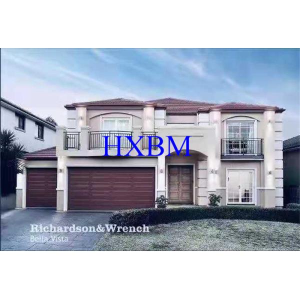 Двери гаража дистанционного управления алюминиевые автоматические свертывают вверх с деревянной отделкой цвета