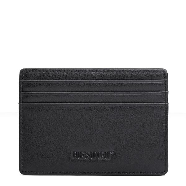 Customized Genuine Leather Card Holder Fashion Style Leather Card Wallet